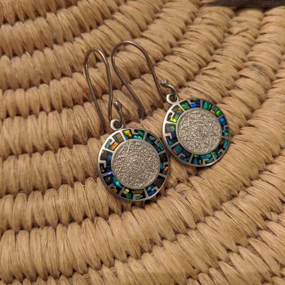 Mayan calendar earrings - Picture 1 of 1